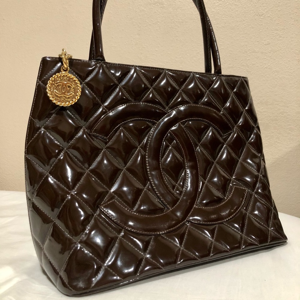 Chanel Medallion Tote in Dark Chocolate
